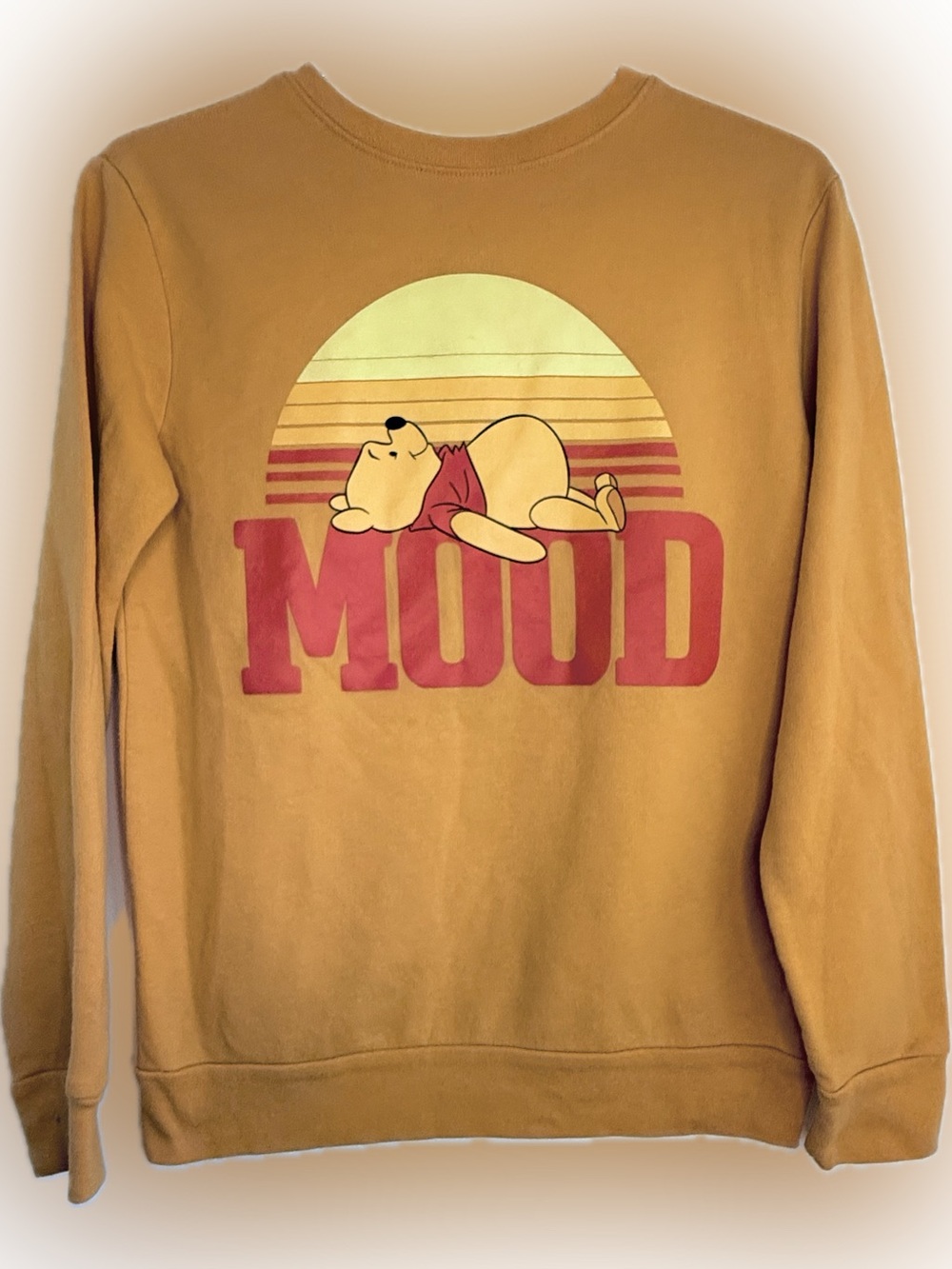 Disney Winnie the Pooh "Mood" Crewneck Sweatshirt Size XS